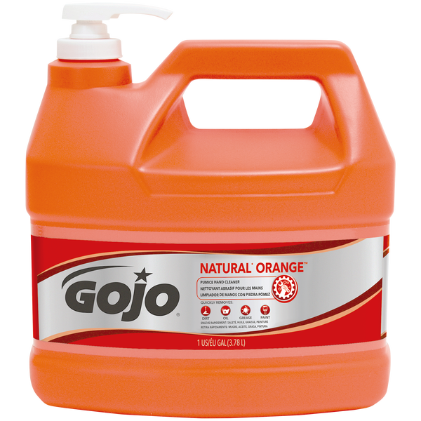 Gojo Pumice Hand Cleaner, Natural Orange, 1 Gallon, 2 ct