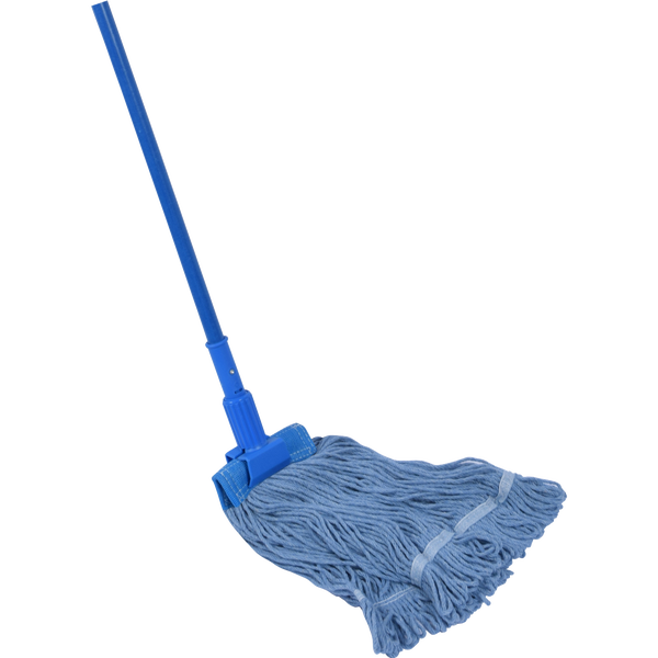 Premier Cotton Wet Mop Kit, Looped End, Blue