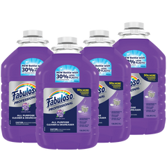 Fabuloso Professional All Purpose Cleaner and Degreaser, Lavender Scent, 128 fl oz, 4 ct