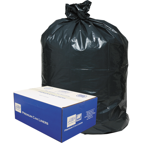 Webster Classic Trash Bags, Black, 55-60 Gallon, 100 ct