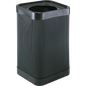 Safco At-Your Disposal Top-Open Waste Receptacle, 38 Gallon, Black