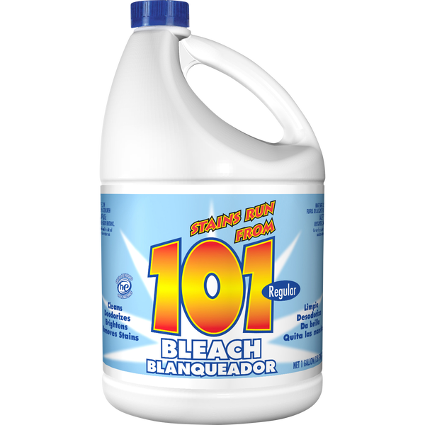 Austin's 101 Bleach, Regular Strength, 1 Gallon, 6 ct