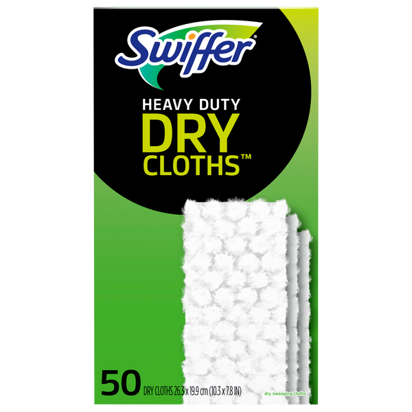 Swiffer Heavy Duty Dry Cloth Refills, 50 ct