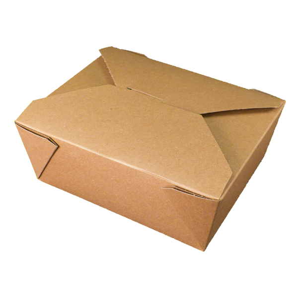 Fold-Pak Bio-Plus Earth Take Out Box, Size #3, Kraft, 200 ct