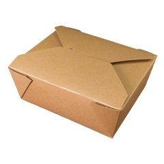 Fold-Pak Bio-Plus Earth Take Out Box, Size #3, Kraft, 200 ct