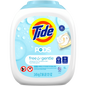 Tide PODS Laundry Detergent, Free & Gentle, HE Compatible, Unscented, 152 ct