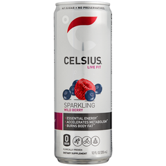 CELSIUS Energy Drink, Sparkling Wild Berry, 12 fl oz, 24 ct