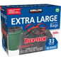 Kirkland Signature Extra Large Drawstring Trash Bags, Flex-Tech, 20% PCR, Black, 33 Gallon, 90 ct