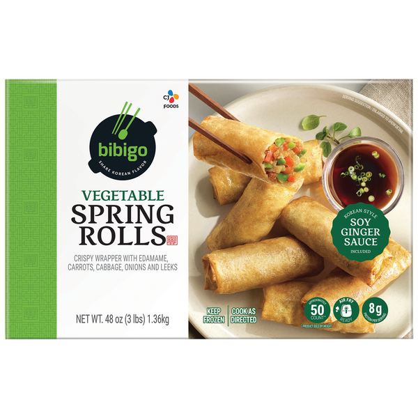 Bibigo Vegetable Spring Rolls, 50 ct