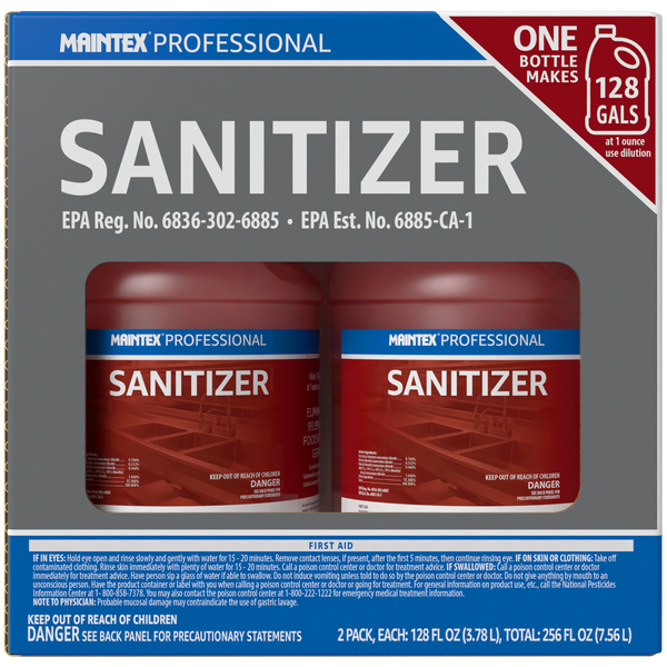 Maintex Professional Sanitizer, 128 fl oz, 2 ct