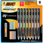BIC Break Resistant Mechanical Pencils with Lead and Eraser Refills, 0.7 mm, 8 ct