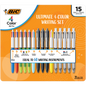 BIC Ultimate 4-Color Writing Set, 15 ct