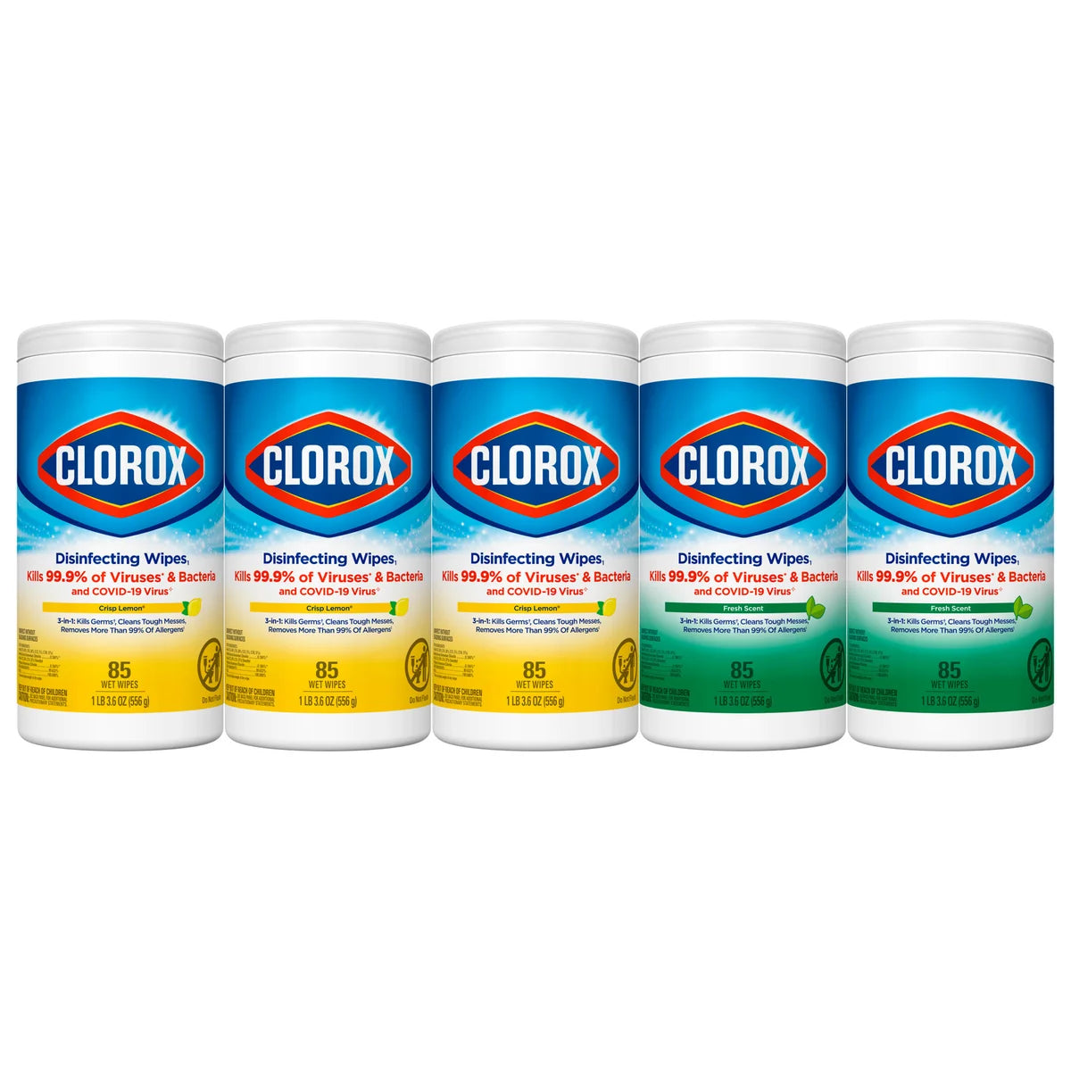 Clorox Disinfecting Wipes, Variety Pack, 425 Wipes