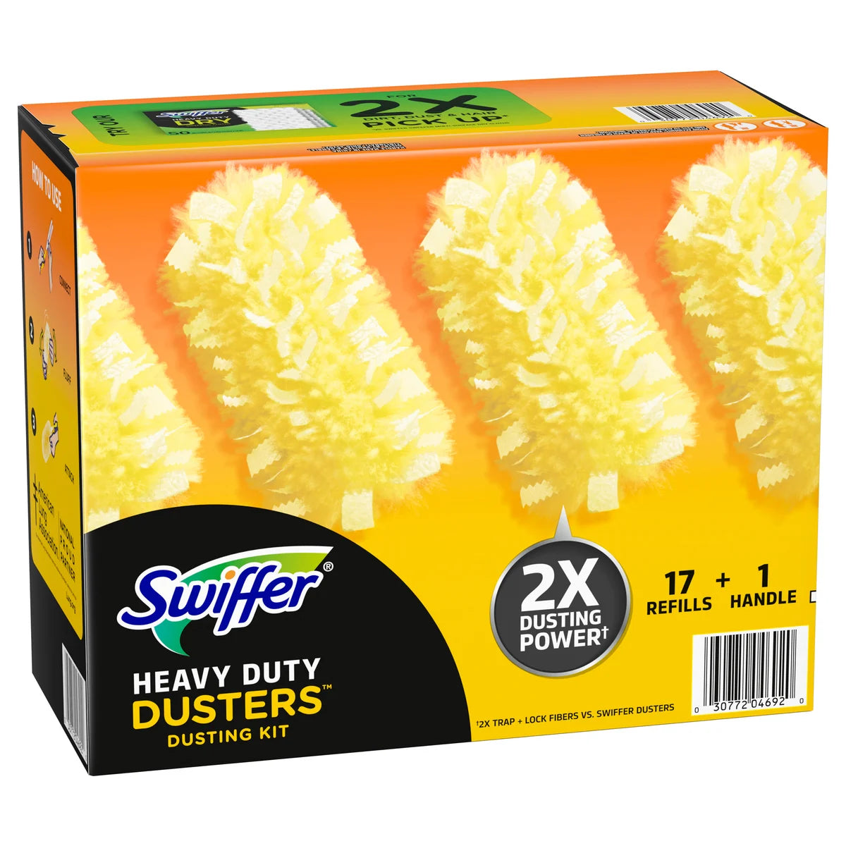 Swiffer Heavy Duty Dusters Dusting Kit, 17 Refills, 1 Handle