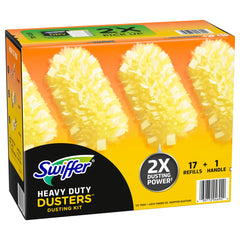 Swiffer Heavy Duty Dusters Dusting Kit, 17 Refills, 1 Handle