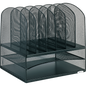 Safco Mesh Desk Organizer, Black