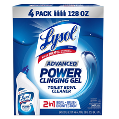 Lysol Advanced Toilet Bowl Cleaner, 32 fl oz, 4 ct