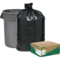 Earthsense Commercial/ReClaim Recycled Trash Bags, Black, 40-45 Gallon, 100 ct