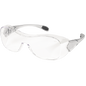 MCR Safety Over-The-Glasses Safety Glasses, Clear Lens, Gray Frame