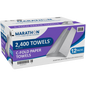 Marathon C-Fold Paper Towels, 2-Ply, White, 2400 ct