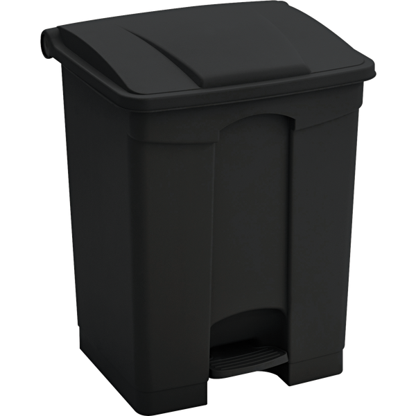 Safco Step-On Large Capacity Trash Can, 23 Gallon, Black