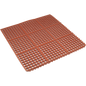 Apache Mills Performa Anti-Fatigue Drainage Mat, 3’ x 3’, Red